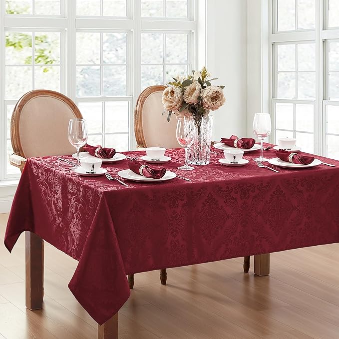 Water and stain resistant tablecloths