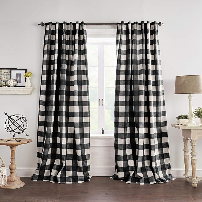 Grainger Buffalo Check Blackout Window Curtain